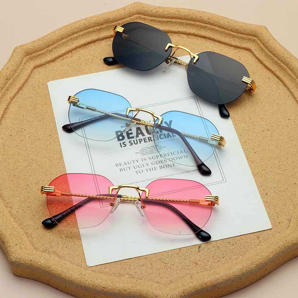 ESPO Kính Mát Nữ Gọng Kim Loại Chống Tia UV400