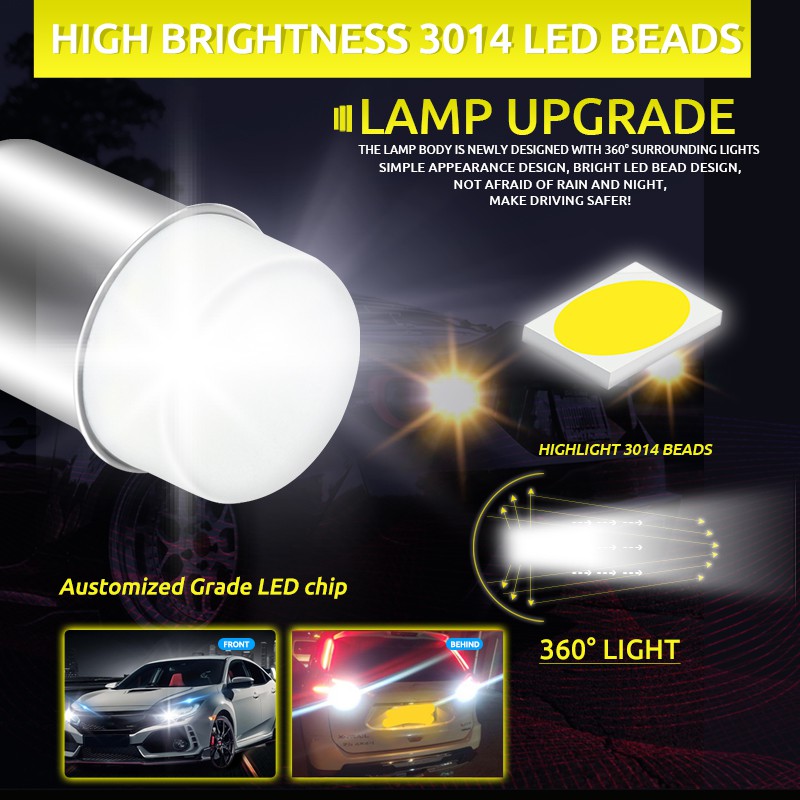 Bóng Đèn LED Xe Hơi Kevanly 1156 1157 BA15S P21W BAY15D P21/5W R5W R10W Chất Lượng Tốt