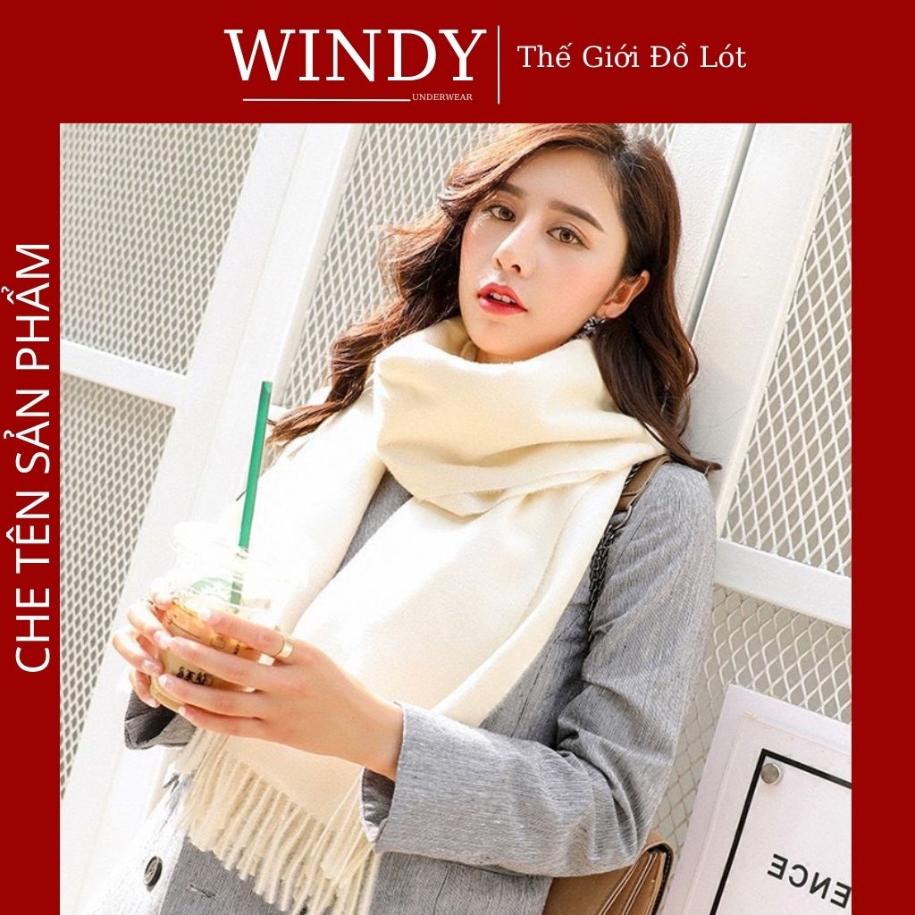 Khăn Len Quàng Cổ Cashmere Hàng Loại 1, Chất Len Dệt Mềm Mịn Giữ Ấm Mùa Đông Cho Nam Nữ Windy Secret