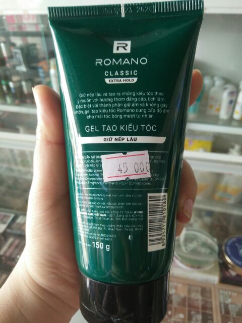 Gel vuốt tóc Romano Classic 150 ml