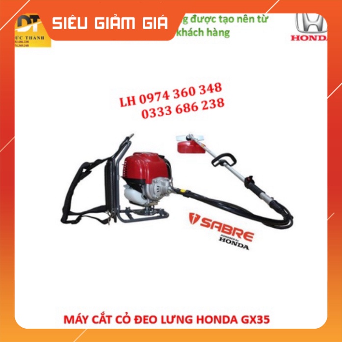 Cam kết Chính hãng Máy cắt cỏ đeo lưng cần mềm HONDA GX35 Nhập khẩu Thái Lan. Bảo hành 12 Tháng