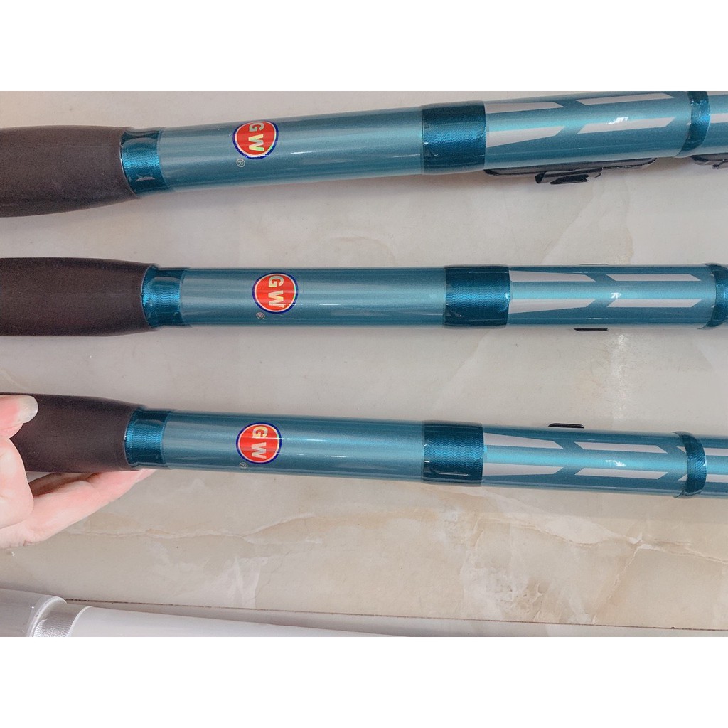CẦN LỤC CHÍNH HÃNG GW KHOEN ĐỊNH VỊ MÀU XANH