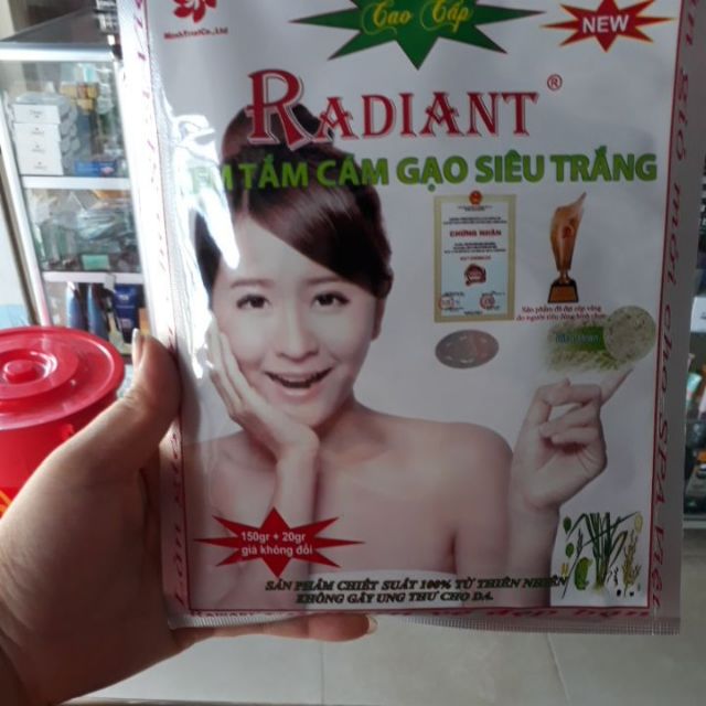 combo 10 Kem tắm trắng cao cấp Radiant Cám gạo