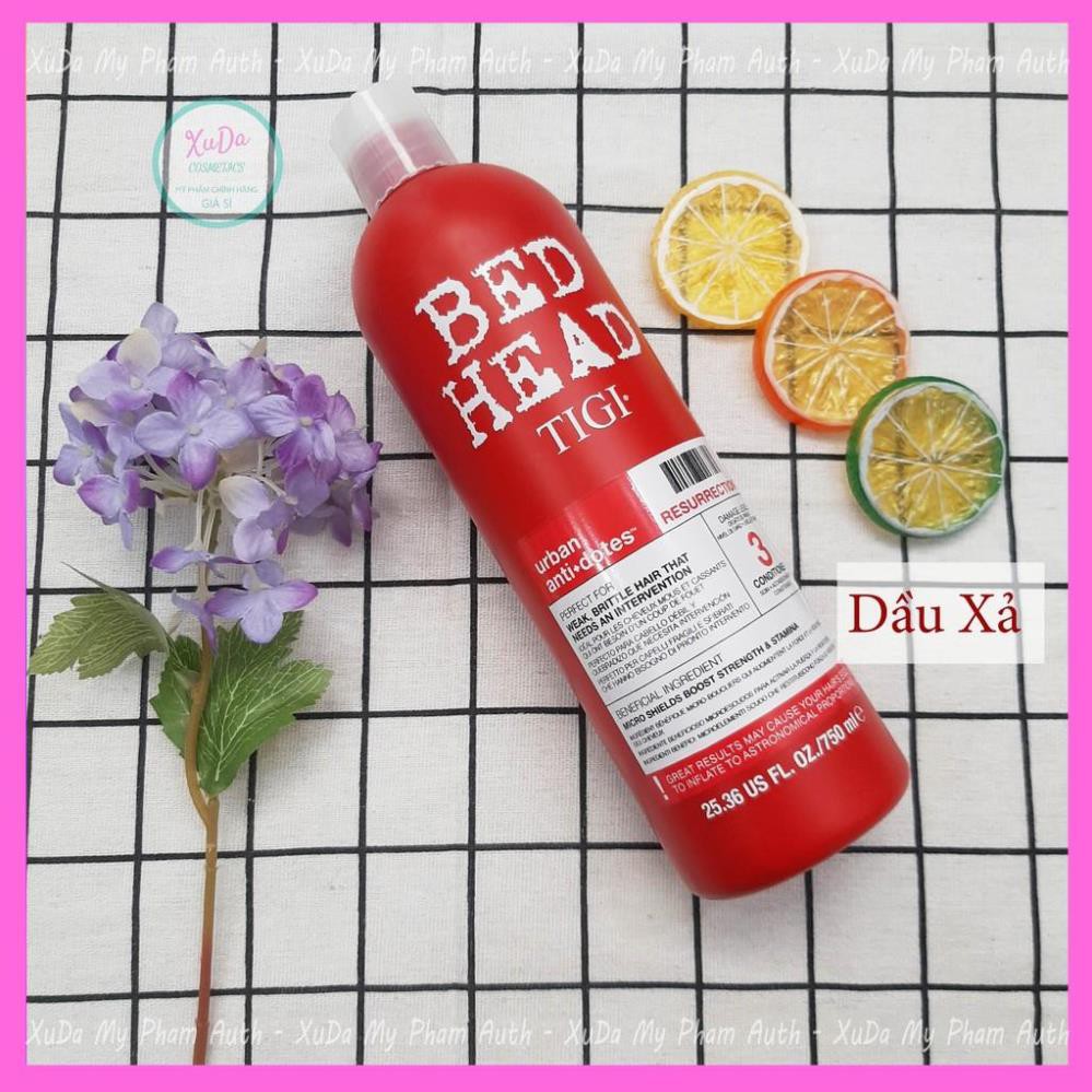 Cặp Dầu Gội TIGI Đỏ TiGi Bed Head 1500ml/Cặp dầu gội dầu xả phục hồi tóc hư tổn cấp độ 3 tóc khô tóc nhuộm | BigBuy360 - bigbuy360.vn
