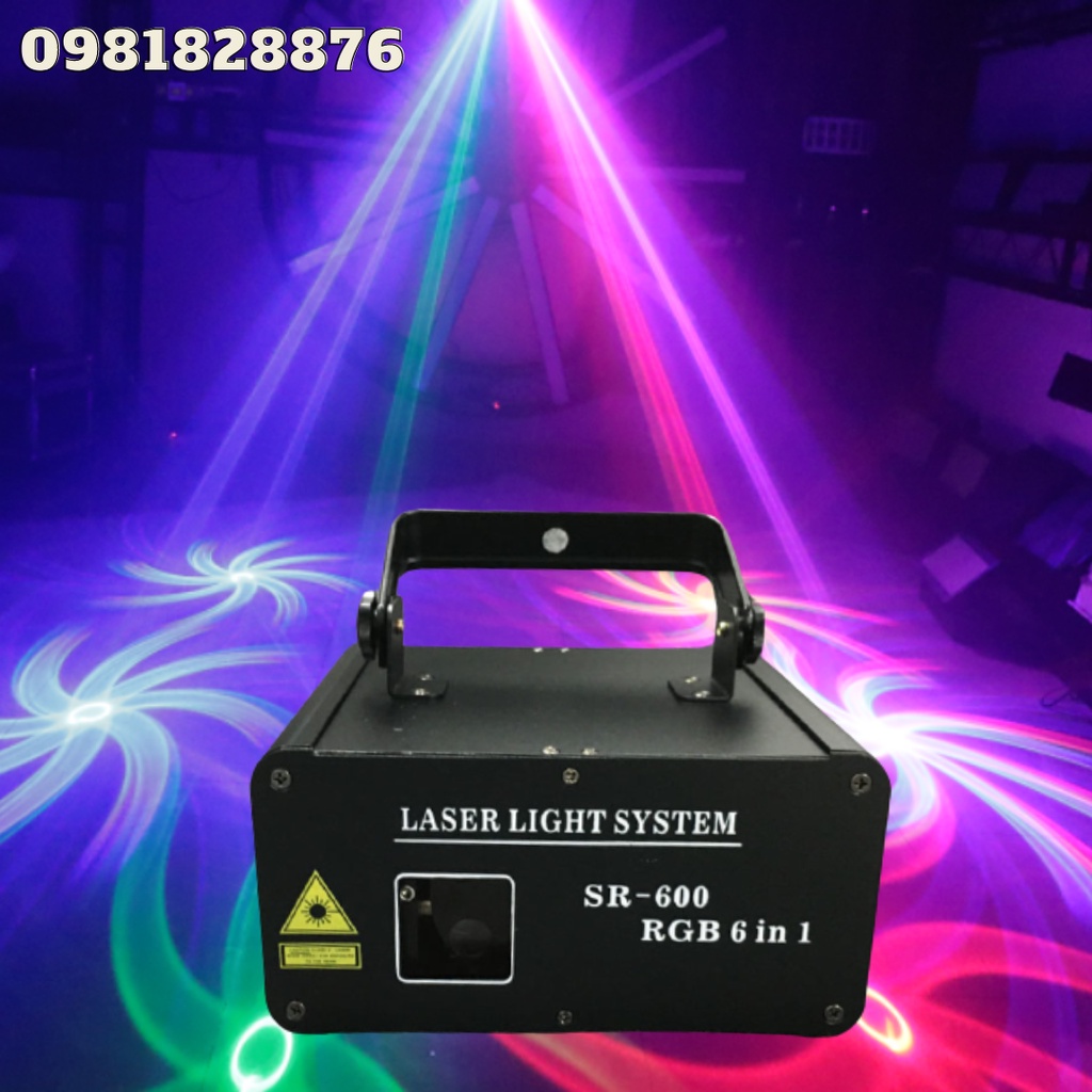 Đèn Laser 3D RGB 6in1 Dành Cho Phòng Bay Đèn Karaoke Đèn Sân Khấu Đèn Laser