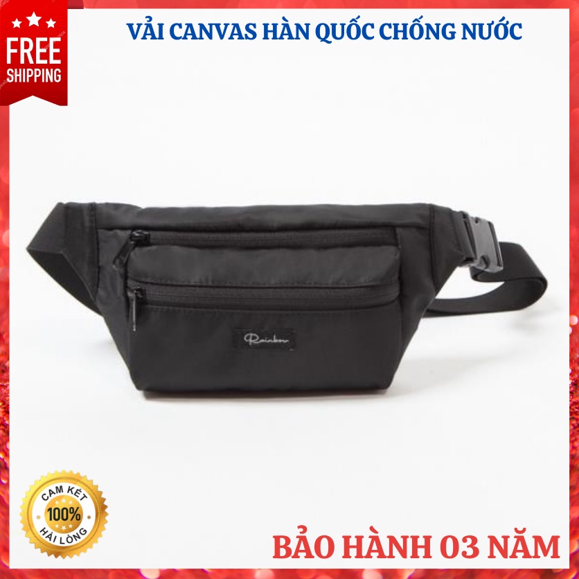 Túi bao tử, túi đeo chéo nam mini chất vải trượt nước đơn giản , nhỏ gọn , thời trang - tiện lợi đi du lịch, tập thể dục