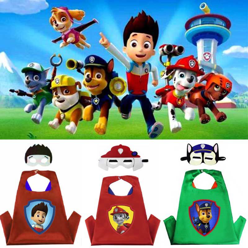 Áo Khoác Và Mặt Nạ Hóa Trang Nhân Vật Hoạt Hình PAW Patrol