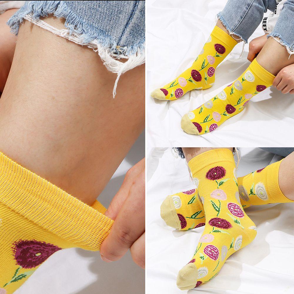 Vớ Cotton Họa Tiết Hình Học Hợp Thời Trang Cho Nữ