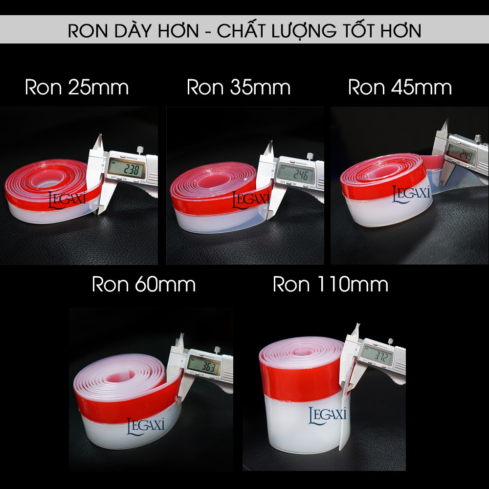 Ron Chân Cửa KEO ĐỎ Cải Tiến Ngăn Bụi và Côn Trùng 25 35 45 60 110mm Legaxi