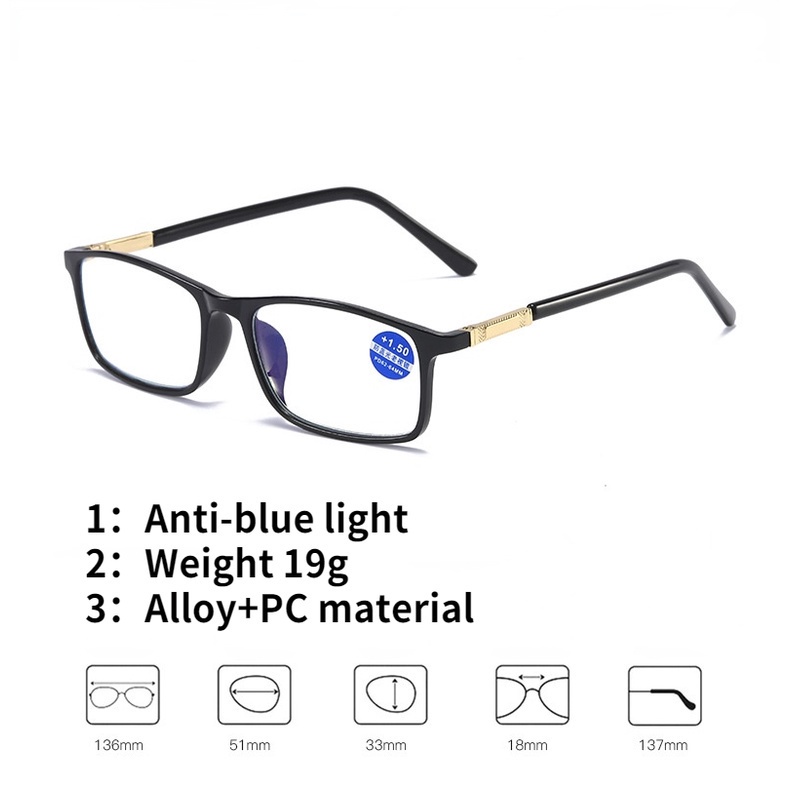 Kính đọc sách nam chống ánh sáng xanh chất lượng cao đeo kính đọc sách thoải mái Kính lão thị chống mỏi Kính đọc sách nam chống ánh sáng xanh chất lượng cao đeo kính đọc sách thoải mái Kính lão thị chống mỏi