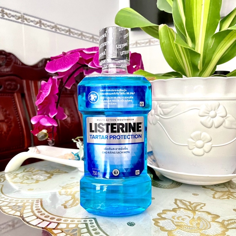 Nước súc miệng ngăn ngừa mảng bám Listerine Tartar Protection 750ml