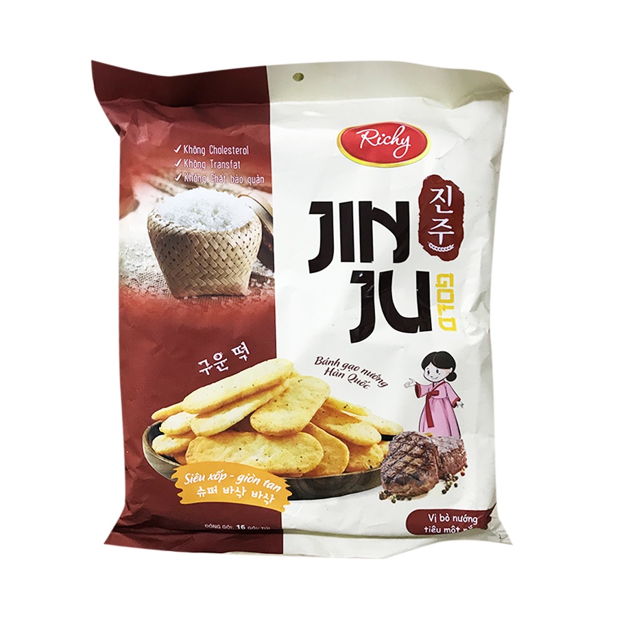 Bánh Gạo Vị Bò Nướng Jinju: Siêu Xốp - Giòn Tan