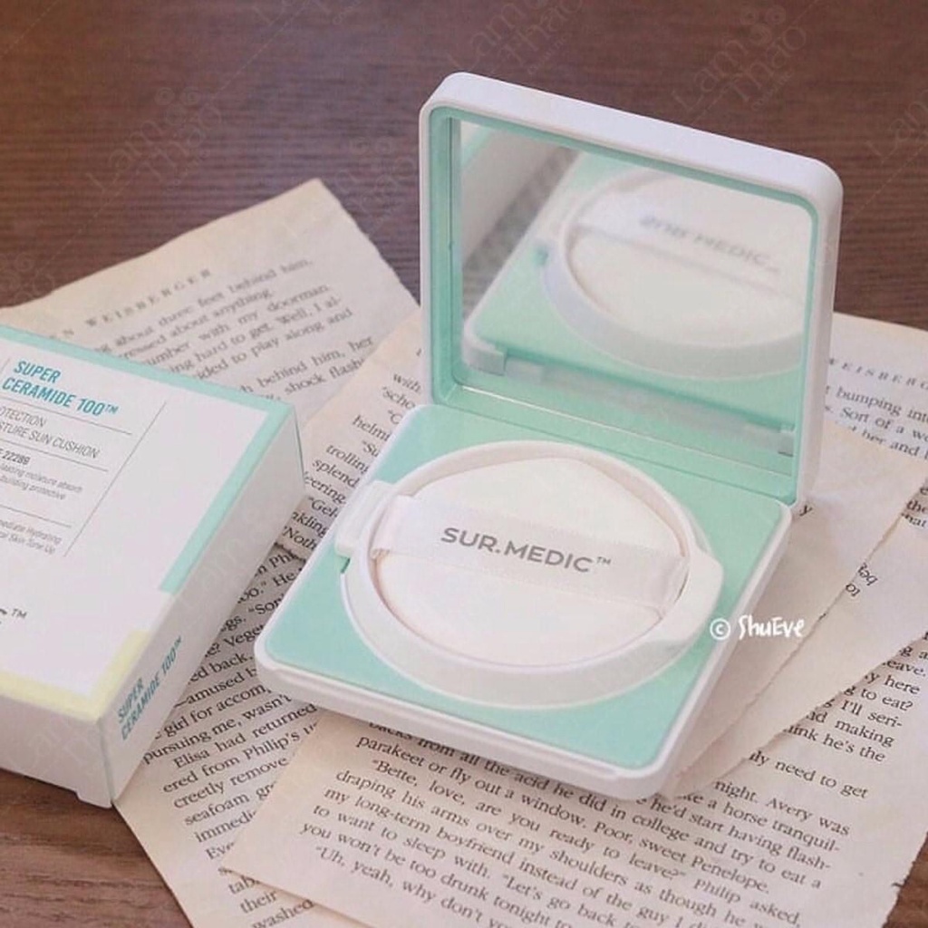 (SALE DATE GẦN 7/2022) Phấn Nước Chống Nắng Sur. Medic Super Ceramide 100 Protection Moisture Sun Cushion spf 50 | BigBuy360 - bigbuy360.vn