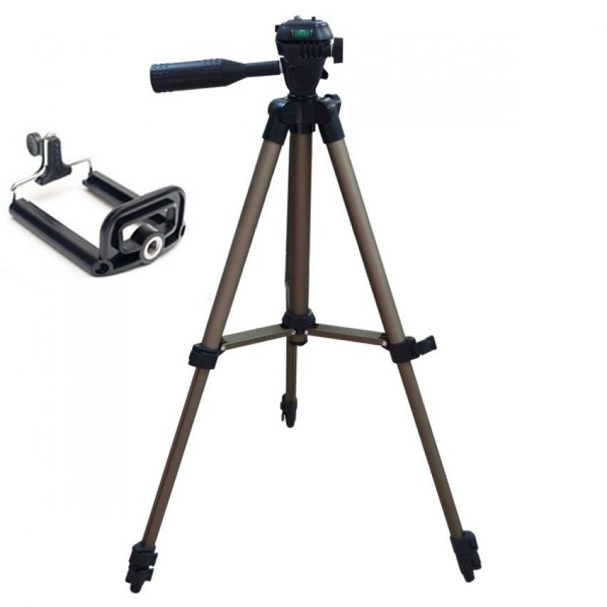 Combo Gậy Chụp Hình Tripod 3 Chân Thân Nhôm 3120 Cho Điện Thoại, Máy Ảnh kết hợp remote tương thích với nhiều dòng máy.