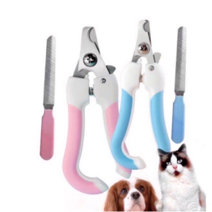 [Mã PET50K giảm Giảm 10% - Tối đa 50K đơn từ 250K] &lt;KỀM CẮT MÓNG CHO THÚ CƯNG&gt; Bộ Kềm cắt móng, dũa móng Chó mèo 2 size