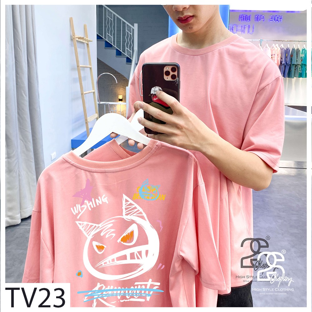 Áo Thun Tay Lỡ 2sClothing Áo Phông StreetWear Unisex Nam Nữ Cotton Oversize Form Rộng Giá Rẻ In Hình Icon Cool Ngầu TV23 | BigBuy360 - bigbuy360.vn