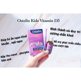 Vitamin D3 Ostelin bổ Sung Vitamin D3 Cho Bé Từ Sơ Sinh