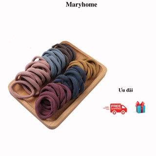 Dây buộc tóc, chun buộc tóc, cột tóc màu trơn Maryhome