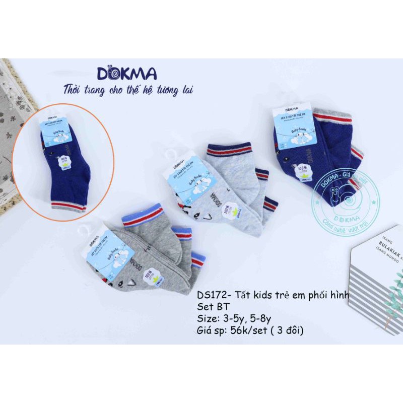 [Dokma] Set 3 tất bé trai DS172