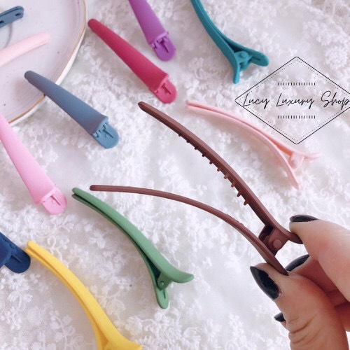 Kẹp tóc mỏ vịt cỡ lớn trang điểm cắt tóc thời trang tiện lợi Tatitava