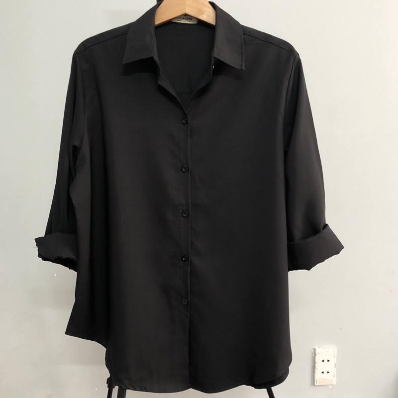 Vải Mát - Sơ Mi Đen Nữ Đủ Size Big Size - đủ size | BigBuy360 - bigbuy360.vn