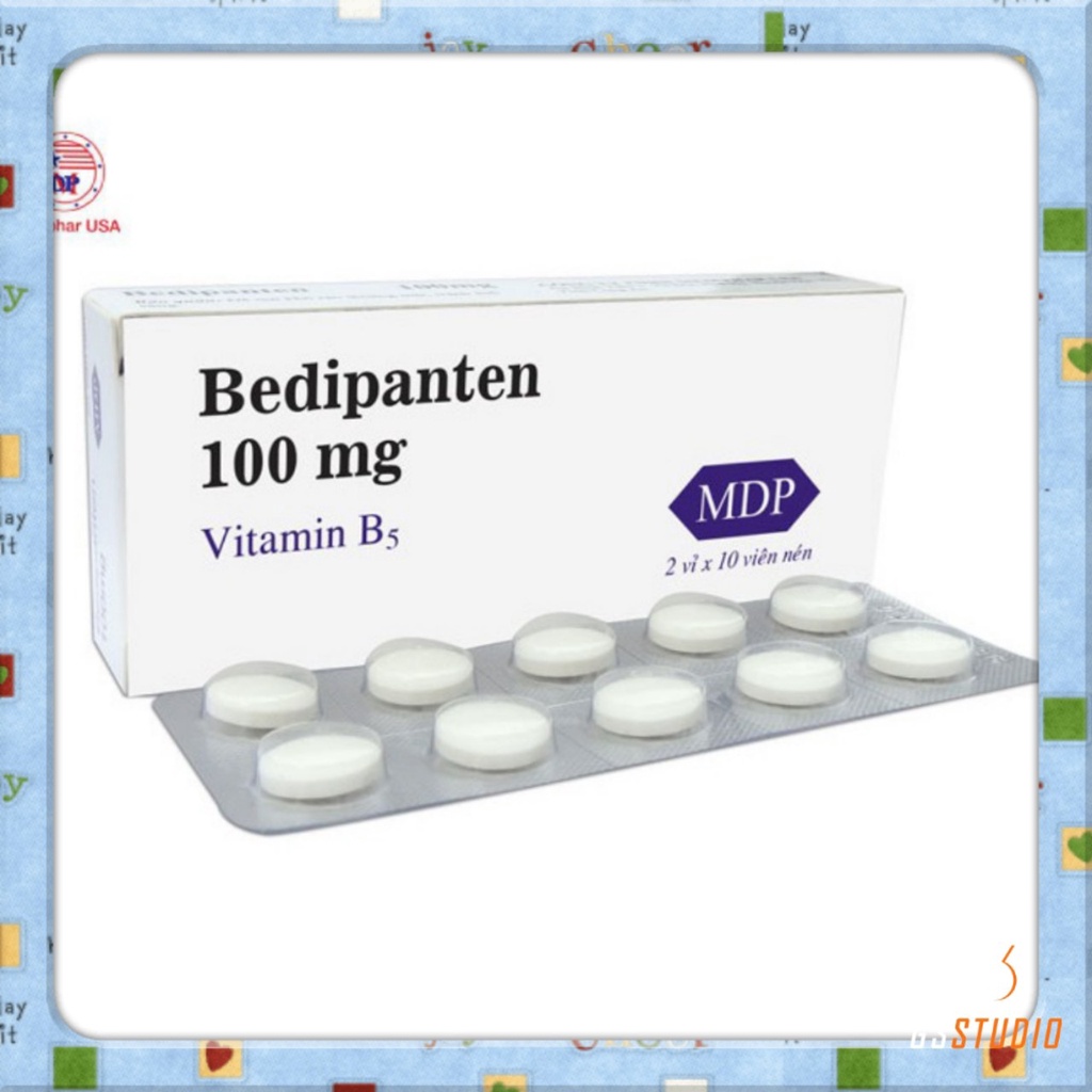 Viên Vitamin B5 Bedipanten  - Giảm Rụng Tóc, Dầu Nhờn Trên Da, Kích Thích Mọc Tóc, Giúp Móng Chắc Khỏe