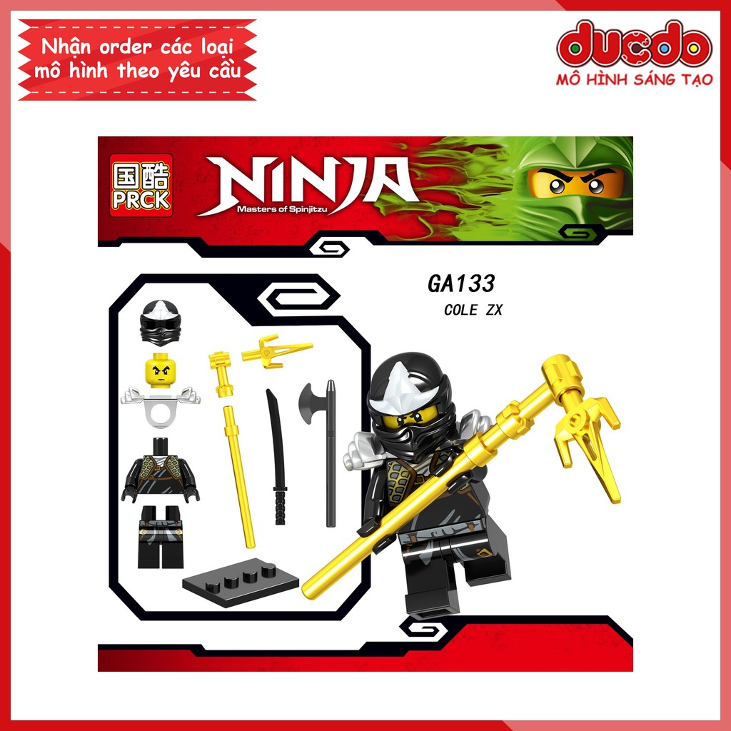 Minifigures các nhân vật Ninjago tuyệt đẹp - Đồ chơi Lắp ghép Xếp hình Mini Mô hình Ninja LeLe GA131-A136