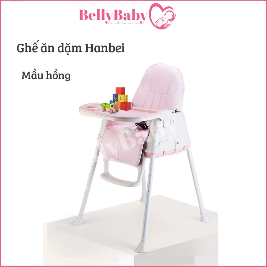 Ghế Ăn Dặm Cao Cấp Hanbei Chính Hãng Điều Chỉnh Được Độ Cao Khác Nhau Và Có Thể Gấp Gọn Mang Theo