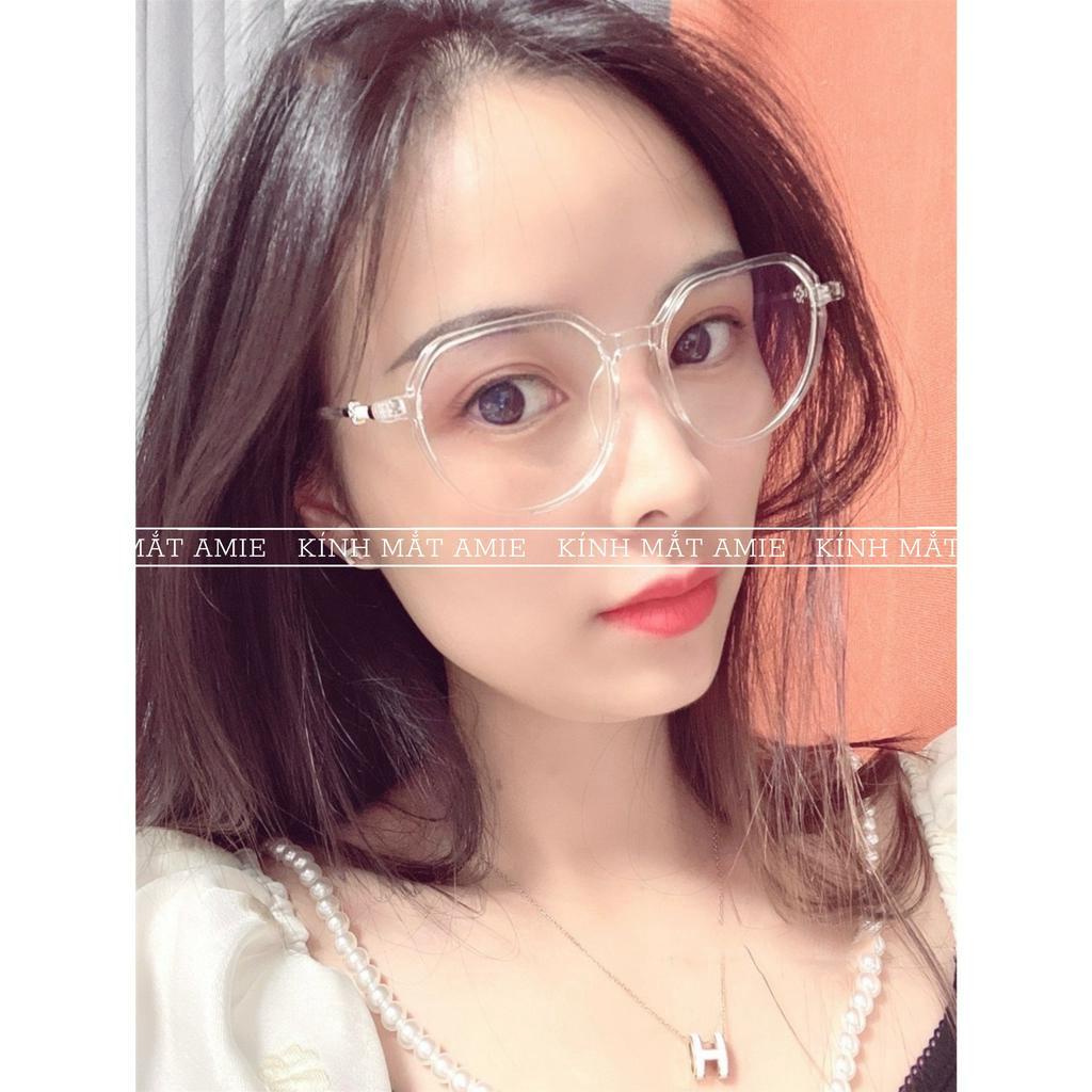 Gọng kính cận nữ AMIE Eyewear mắt oval chất liệu nhựa kiểu dáng thời trang 30107