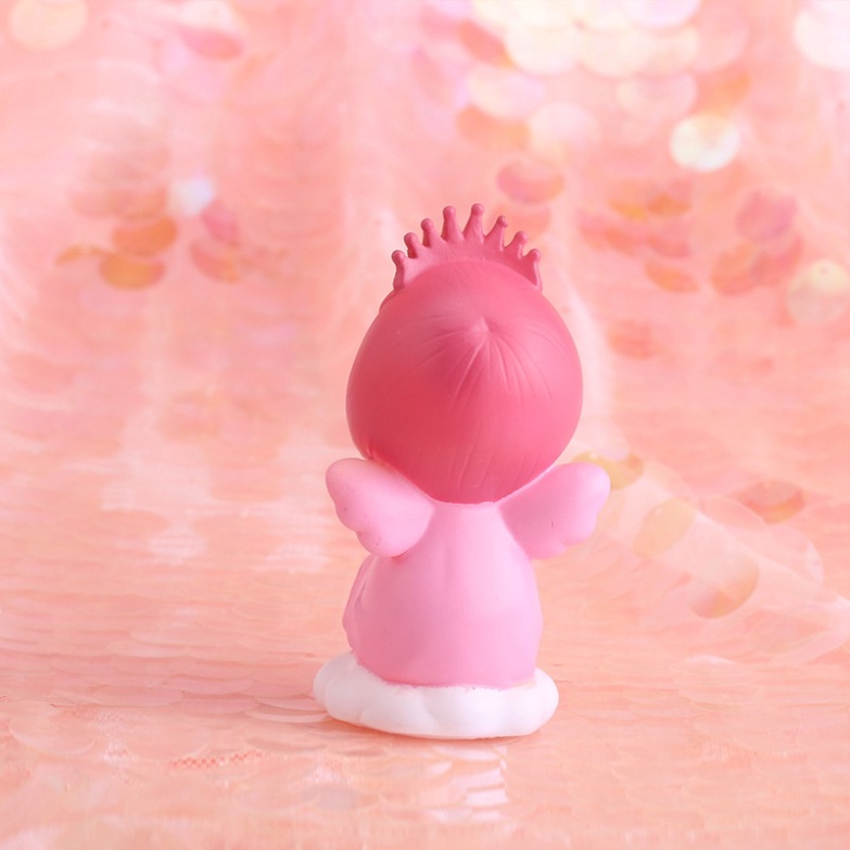 đồ phụ kiện bánh sinh nhật [FREESHIP❤️] em bé ngủ vương miện hồng