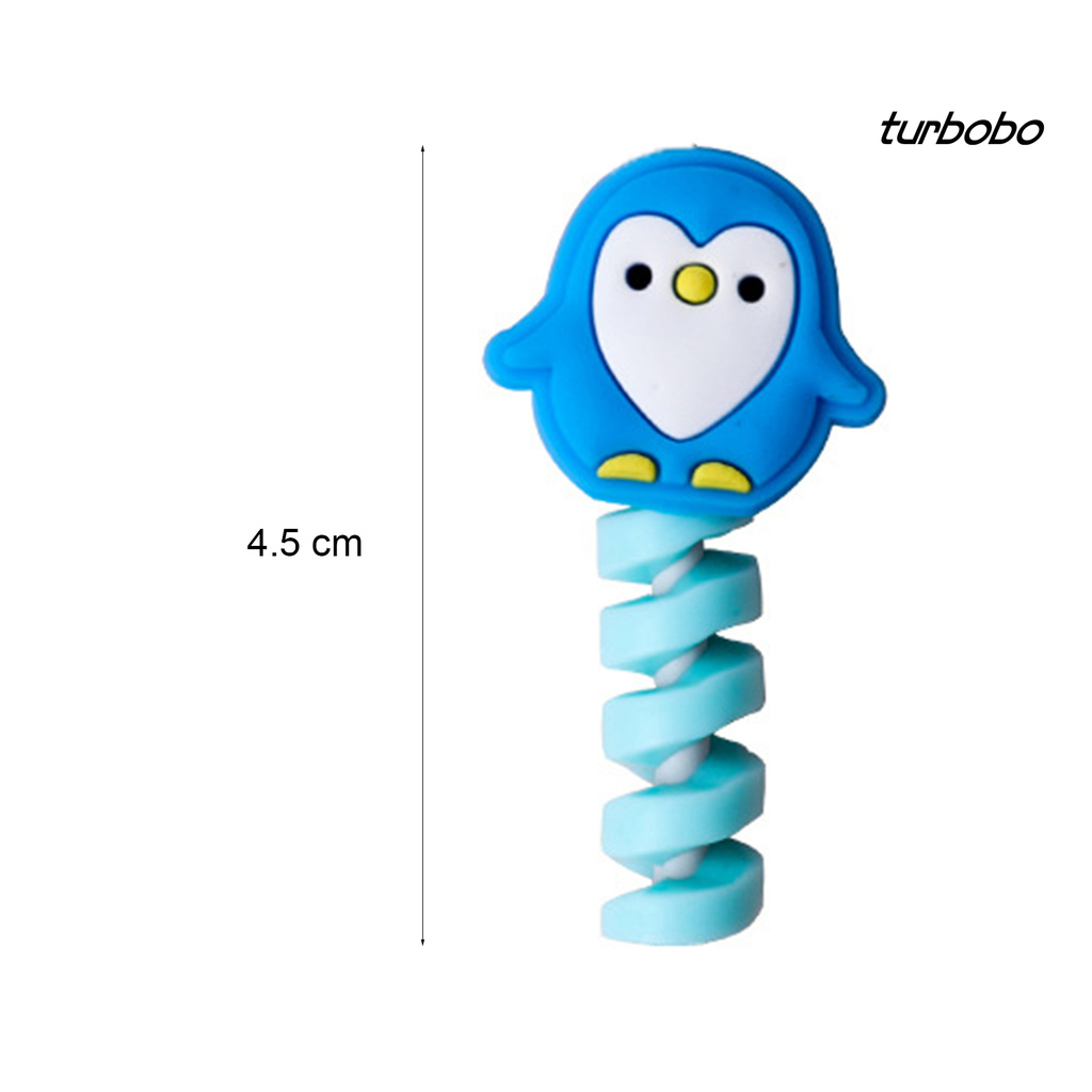 Set 2 Phụ Kiện Bảo Vệ Đầu Dây Cáp Sạc Hình Động Vật Xinh Xắn