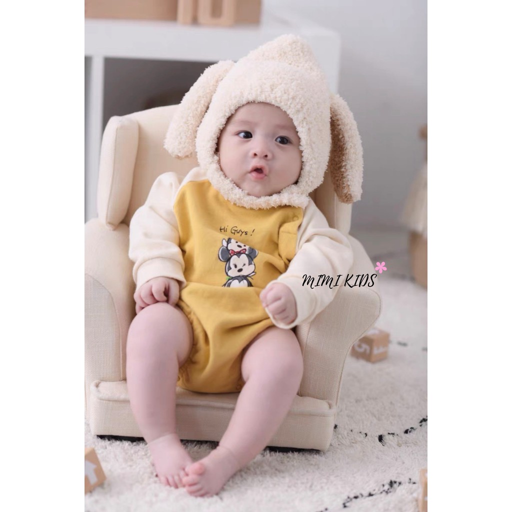 Mũ len tai cừu cho bé (6-24m) ML02 Mimikids