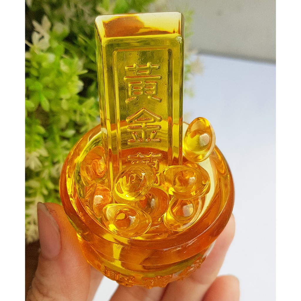 Combo Bát Tụ Bảo 5cm + 01 thanh vàng 6.5cm + 10 thỏi vàng 1.5cm | BigBuy360 - bigbuy360.vn