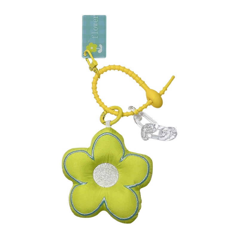 Móc Khóa Xe Hơi/ Túi Xách Bằng Vải In Hoa Dễ Thương Sáng Tạo Thời Trang Cho Nữ