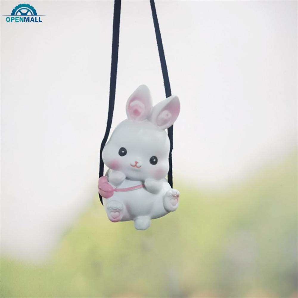 Mô Hình Thỏ Nhựa Dễ Thương Treo Trang Trí Xe Ô Tô