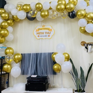 Rèm voan/Rèm thun trang trí sinh nhật