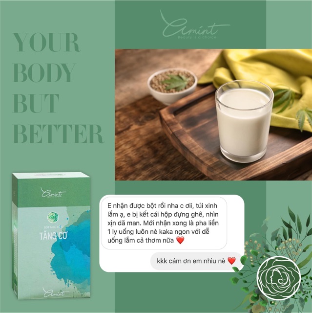 TĂNG VÒNG 3 AMINT (quà tặng chip xinh + thực đơn + các bài tập mông tại nhà + | BigBuy360 - bigbuy360.vn