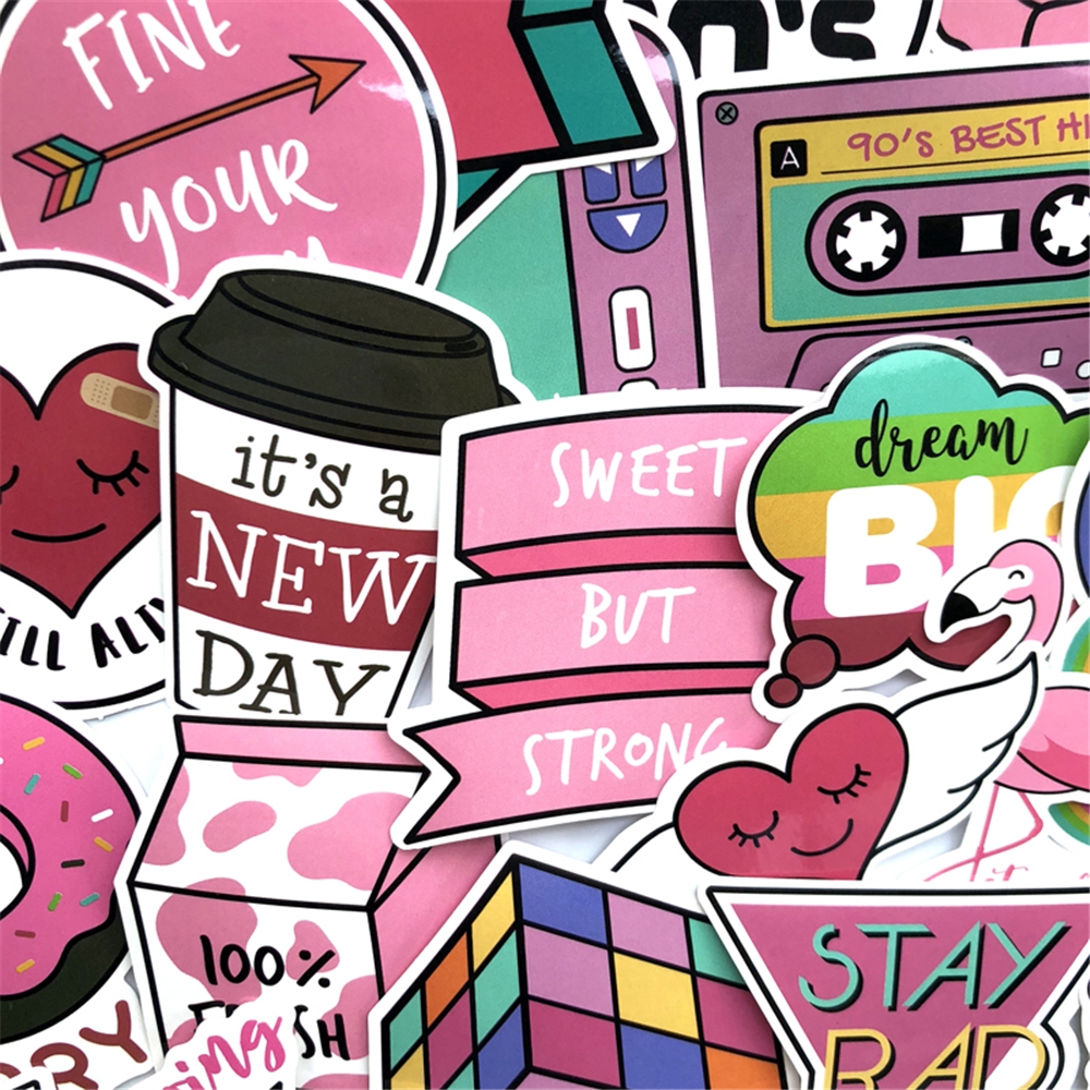 50 / 60 miếng dán trang trí hình hoạt hình