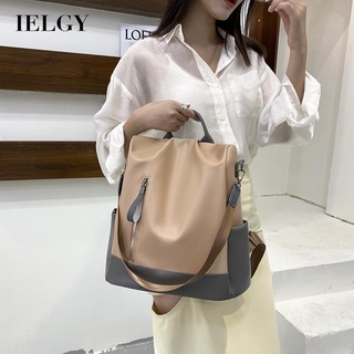 Ba lô IELGY màu sắc tương phản sức chứa lớn phong cách đơn giản thời trang