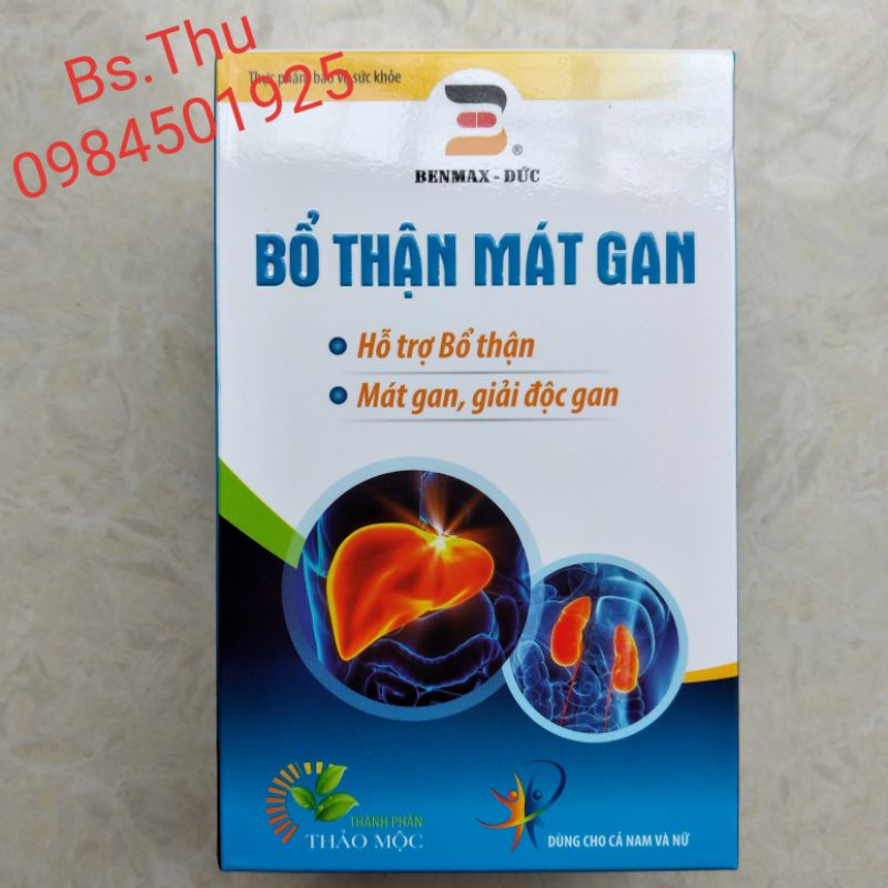 Bổ Thận Mát Gan Benmax Đức lọ 30 viên dùng được cho cả nam và nữ