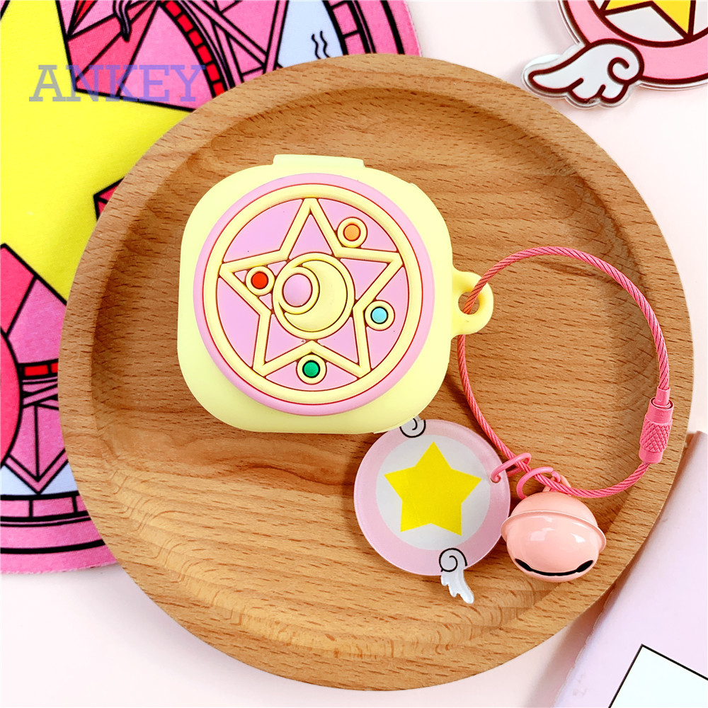 Samsung Galaxy Buds Live / Buds Pro / Buds 2 Case Vỏ bảo vệ hộp đựng tai nghe phong cách Thủy thủ mặt trăng cho