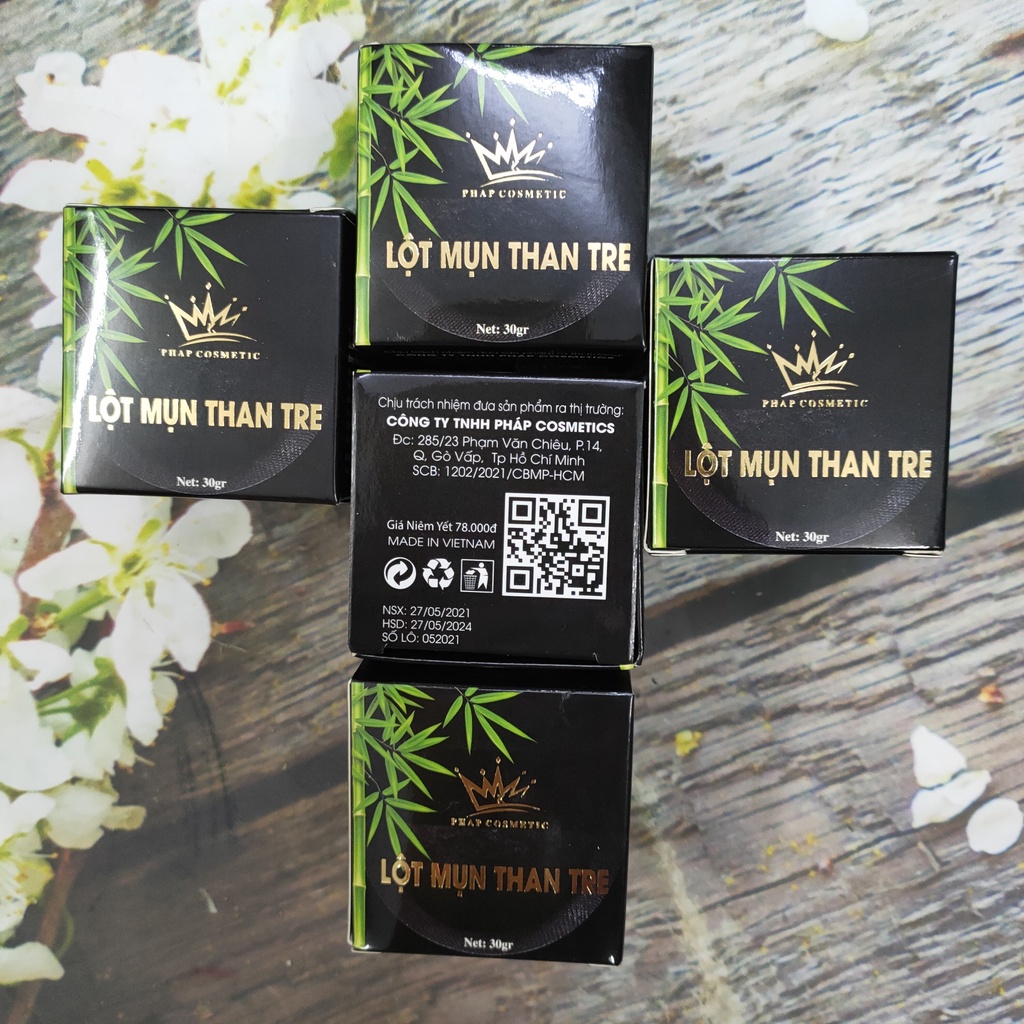 GEL LỘT LỤN THAN TRE PHÁP COSMETICS  Hút sạch mụn và bụi bẫn 30g