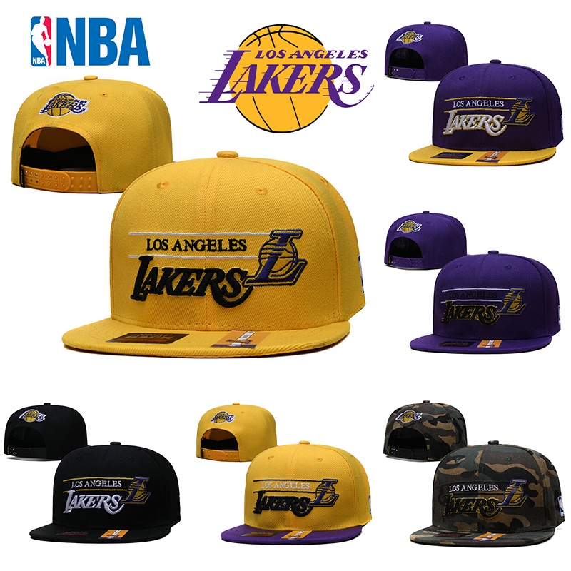 Nba Mũ Lưỡi Trai Thêu Chữ Los Angeles Lakers Phong Cách Thể Thao Cho Nam Và Nữ