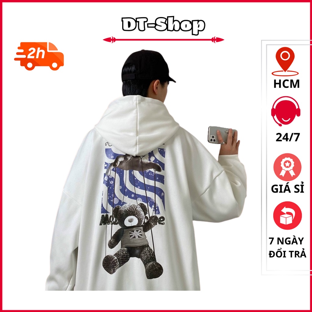 Áo hoodie nam nữ nỉ ngoại ulzzang unisex cặp đôi hàn quốc dày mịn chống nắng hình in cá tính FACLY'S