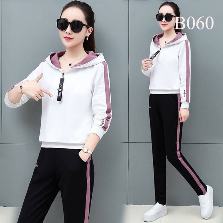 [Bunny]  Đồ bộ nữ, Bộ đồ mặc nhà thu đông,Áo khóac thu đông phong cách