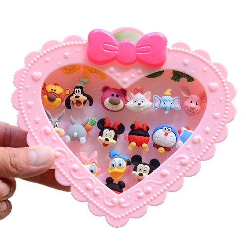 Nhẫn Cho Bé Họa Tiết Hoa Động Vật Hoạt Hình Dễ Thương