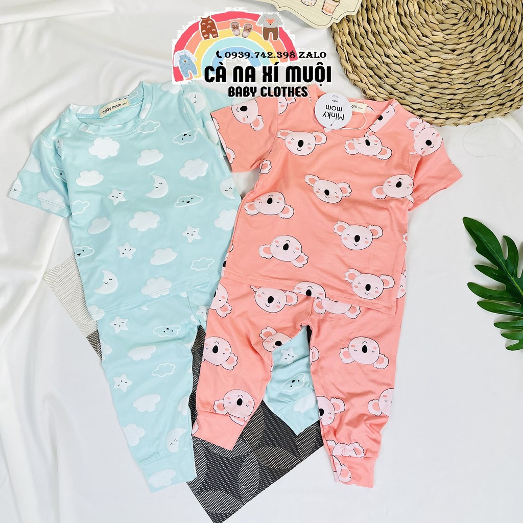 FULLSIZE(7-26KG)Bộ Minky Mom Cộc Tay Quần DàiFREE SHIPHàng Chuẩn Dể Thương Cho Bé Gái Bé Trai, Đủ Màu