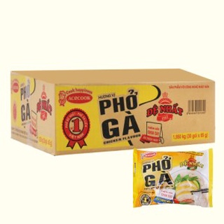 Thùng 30 gói phở gà ĐỆ NHẤT 65g / Phở ĐỆ NHẤT vị gà thùng 30 gói
