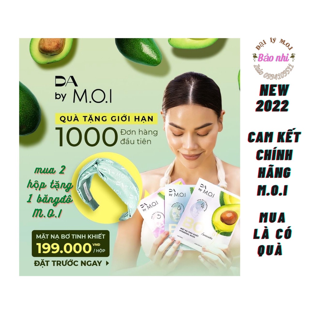 MẶT NẠ BƠ M.O.I MUA 2 TẶNG 1 BĂNG ĐÔ HNH , HỘP3 MIẾNG, CẤP ẨM , TRẮNG SÁNG DA , TRẺ HÓA DA