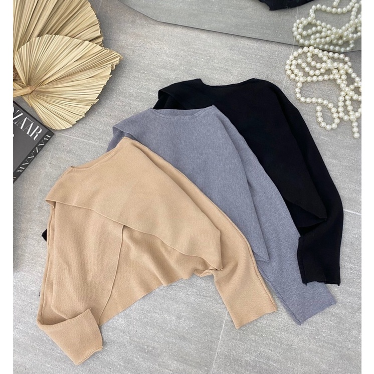 Áo croptop đắp chéo thân